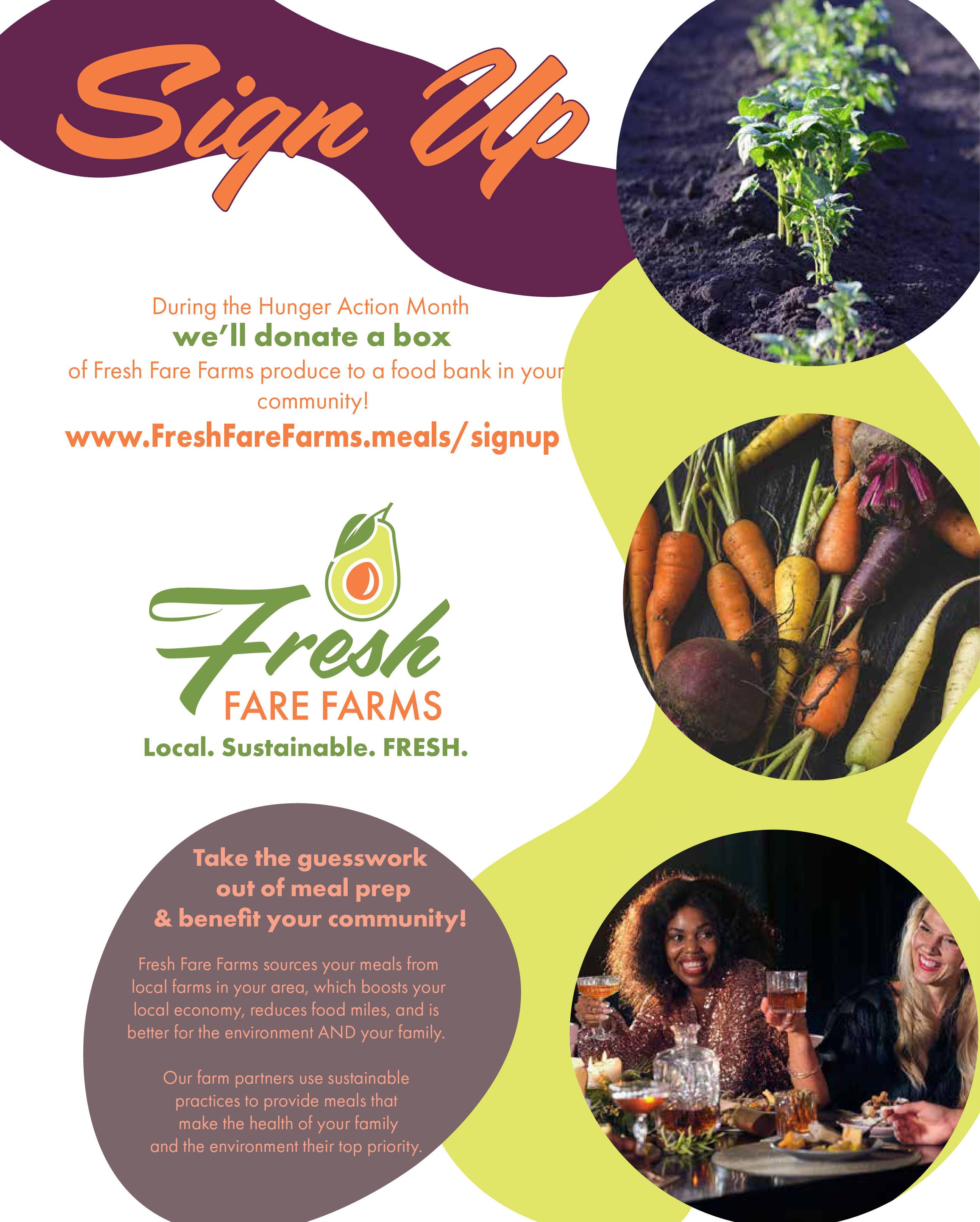 Final Fresh Fare Farms magazine campaign advertisement