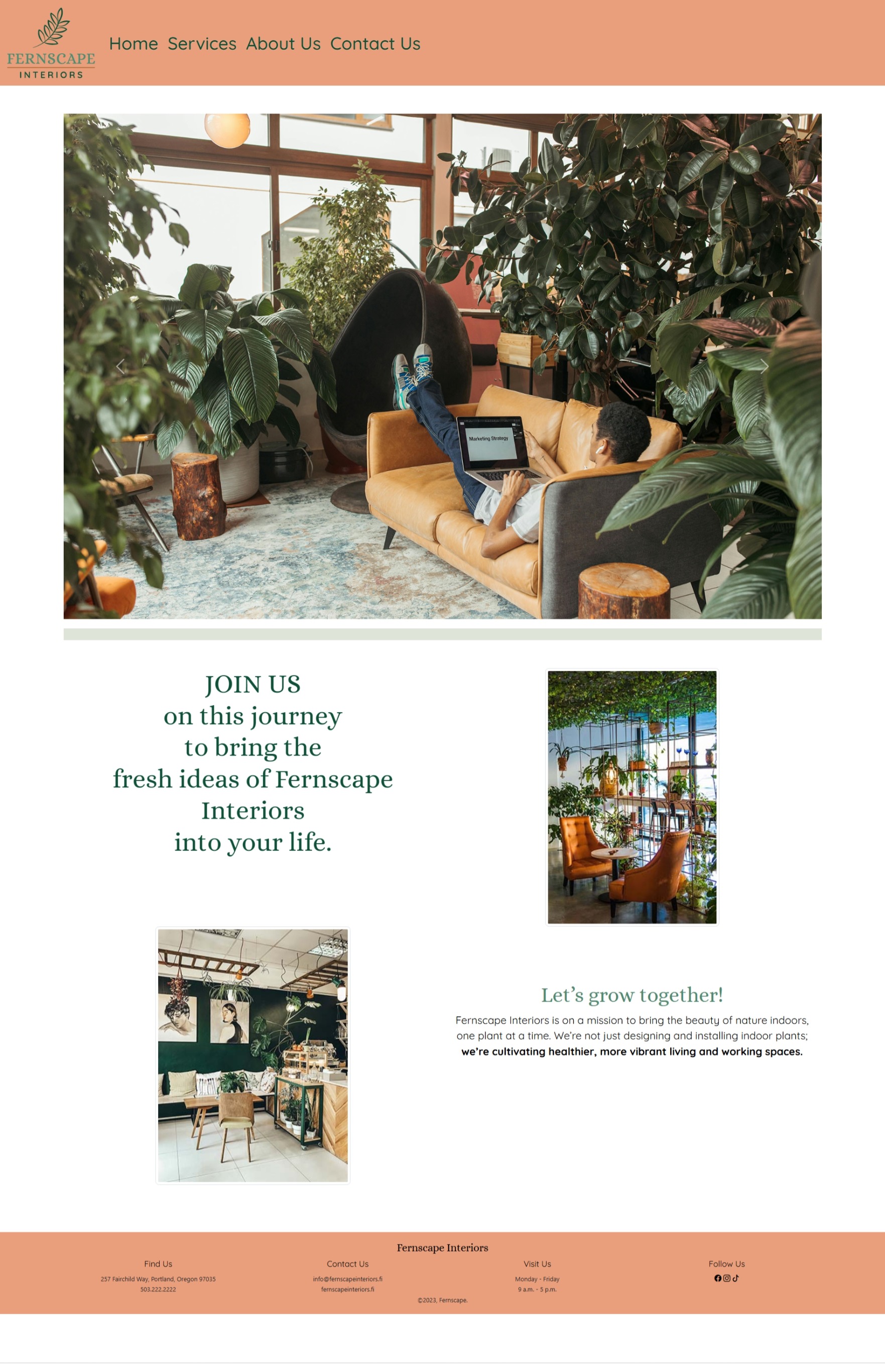 Fernscape responsive website design